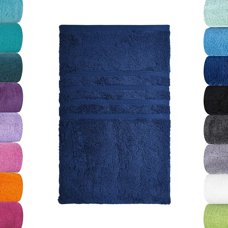 Lavea Handtücher Bali Handtuch 50x100 cm, Sporthandtuch, Fitness-Handtuch, Weiches Bio-Baumwollfrottee (1-St), pflegeleicht, GOTS-zertifiziert, extra saugstark mit 500g/m² – Bild 1