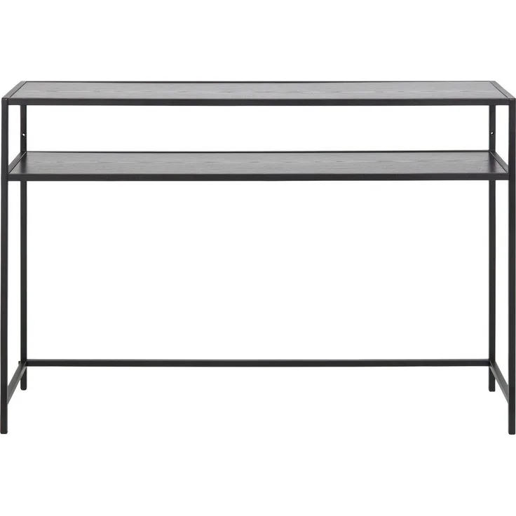 Konsolentisch SEAFORD matt schwarz industriell 120x35 cm
