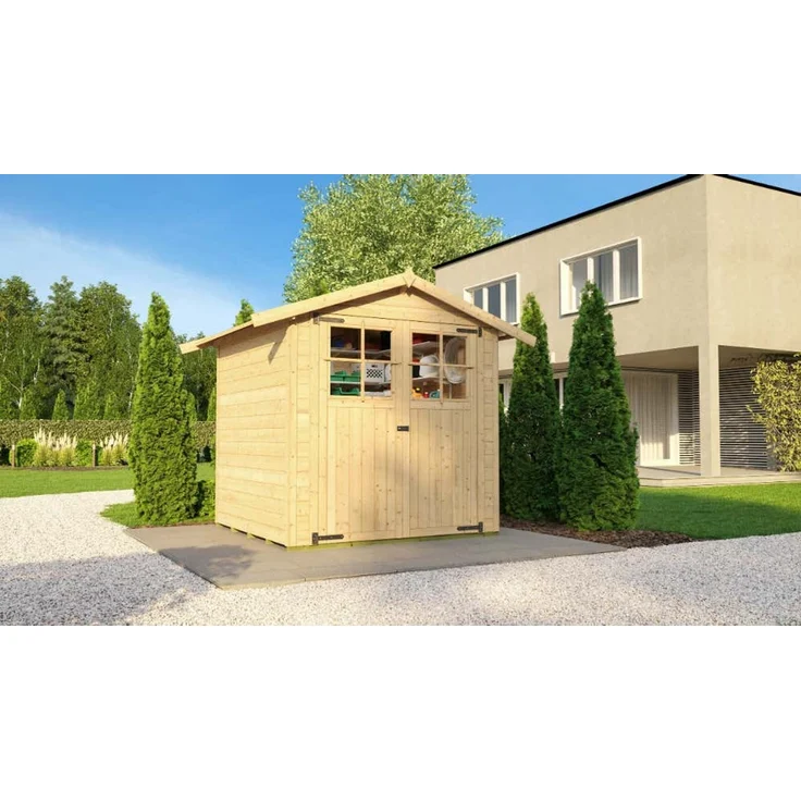 WEKA Gartenhaus 316 Gr. 1 198x148 Gerätehaus aus Holz Geräteschrank mit 19 mm Wandstärke Gartenhaus – Bild 2