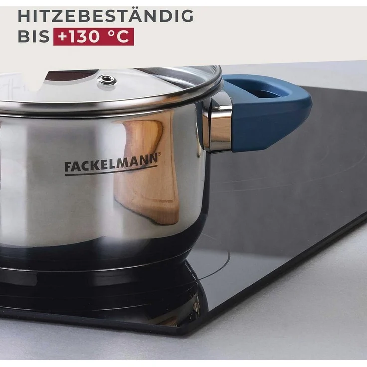 FACKELMANN Kochtopf Edelstahl Topf mit Deckel, Suppentopf, Induktionsgeeignet – Bild 3