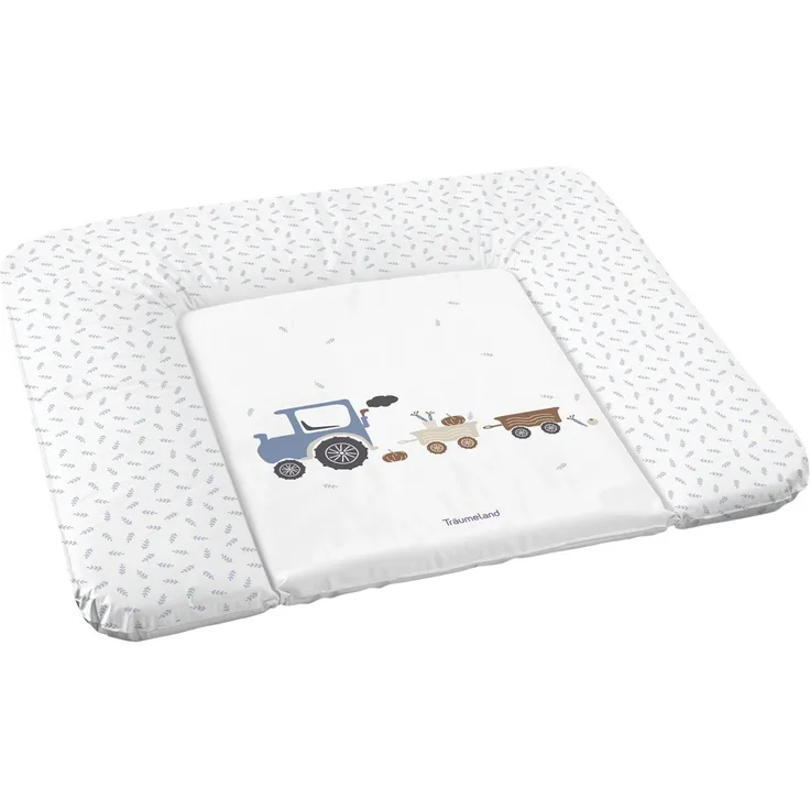 Träumeland Wickelauflage Little Farm blau 75 x 75 cm