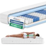 Orthopädische 7-Zonen Taschenfederkernmatratze 110x200 cm - H2 Matratze - Made in Germany