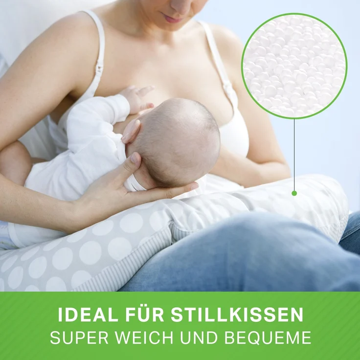 Green Bean® 430 Liter Hochwertige Mikro-EPS Perlen 0,5-1 mm aus deutscher Produktion für Sitzsack-Füllung | Styropor-Kügelchen Nachfüllpack Kissen-Füllung Mikroperlen Stillkissen – Bild 5