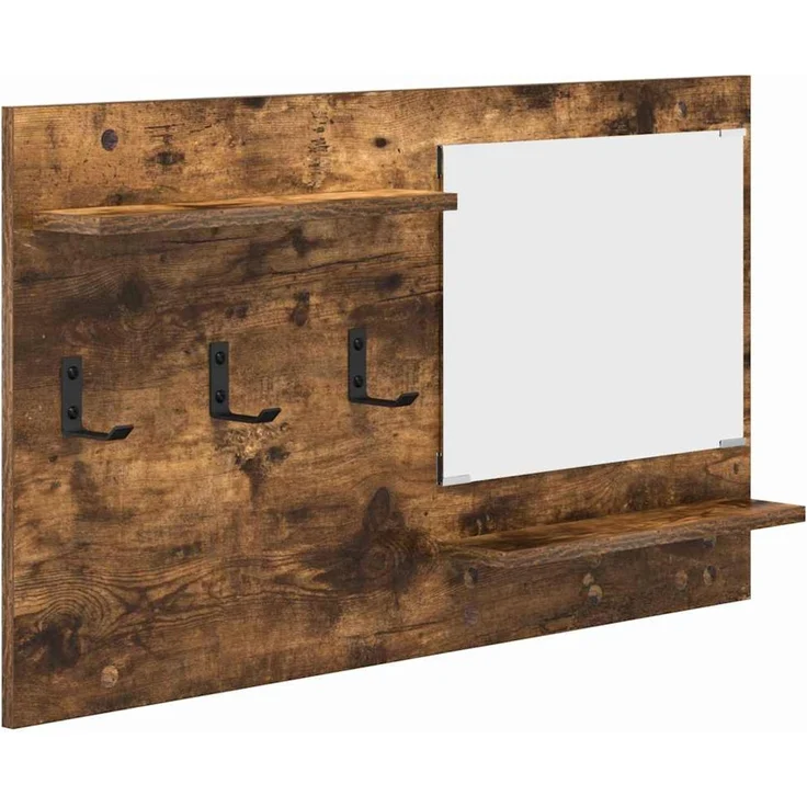 vidaXL Wandmontierter nachttisch Geräucherte Eiche 90 x 10 x 50 cm 874519 – Bild 2