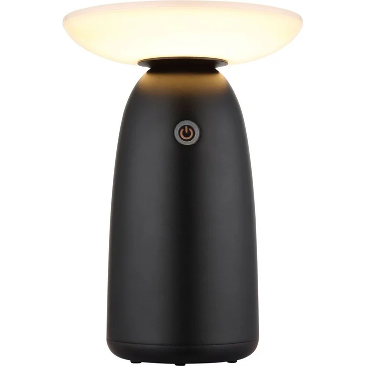 Tischlampe kabellos Akku 2er Set Solar Tischleuchte Außen Solarleuchte Schwarz – Bild 3