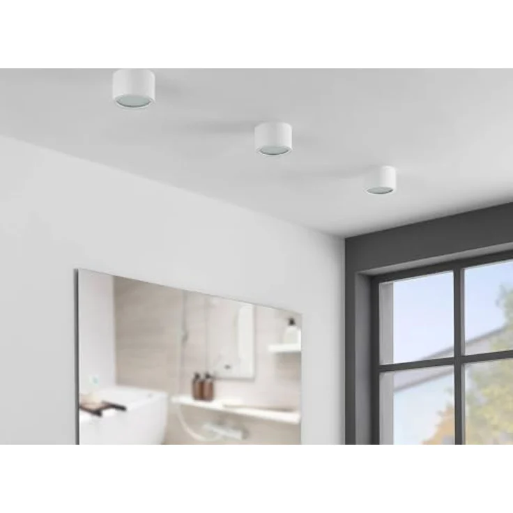 Arcchio Downlights Nieva, moderne 1-flammige Deckenleuchte aus weißem Aluminium mit GX53 Fassung, Einbauleuchte für Flur und Wohnräume – Bild 4
