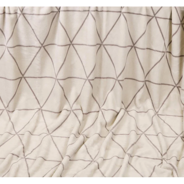 Wohndecke Kuscheldecke Tagesdecke XXL Picknickdecke Größe 150x200 cm Farbe Beige, Betz, Farbe DREI-ECK – Bild 4