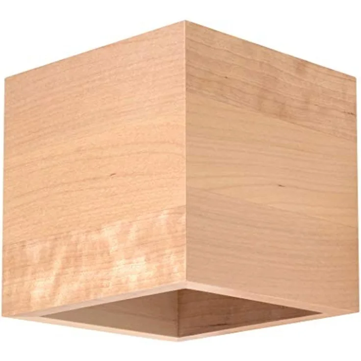 Up & Down Wandleuchte, Holz natur, H 10 cm