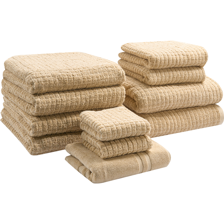 Handtücher 11er Set ATAI Baumwolle Beige