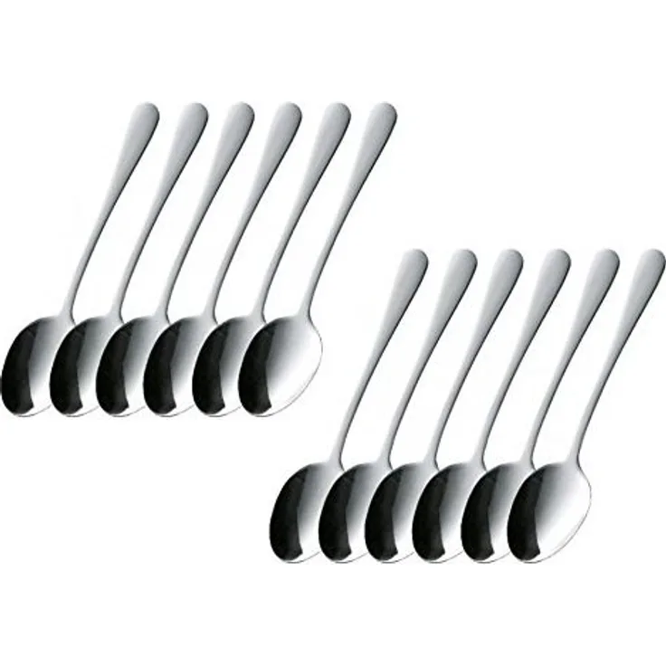 Esmeyer Sylvia Kaffeelöffel-Set, Edelstahl, 12 Stück