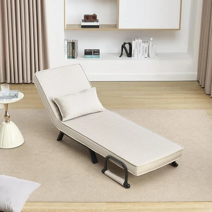 Woltu Schlafsofa, 1 Teile, Schlafsessel 3 in 1, mit Bettfunktion, Sofabett Gästebett
