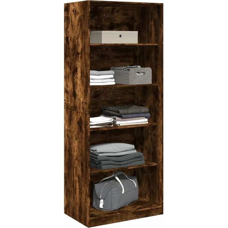 vidaXL Kleiderschrank Räuchereiche 80x50x200 cm Holzwerkstoffs 3307724 – Bild 3