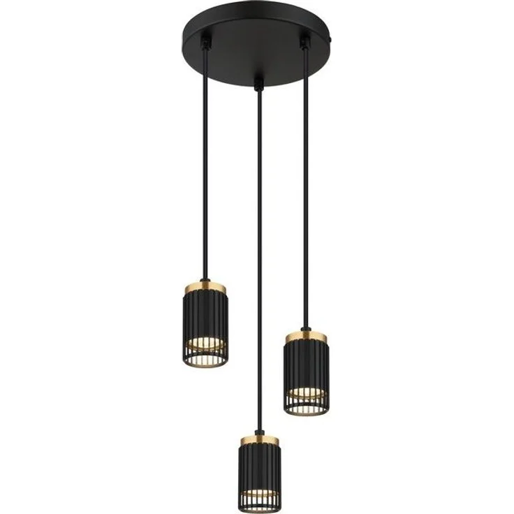 GLOBO LIGHTING Hängeleuchte KORBEN, ohne Leuchtmittel, Hängelampe/Pendelleuchte/Esszimmer/Wohnzimmer/Esstisch – Bild 4