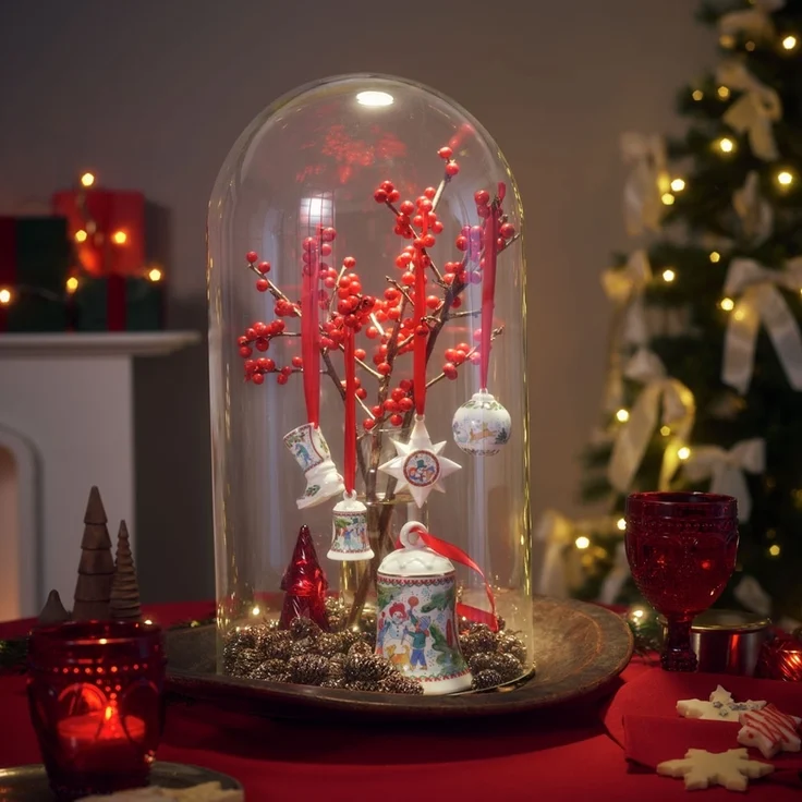 Hutschenreuther Porzellanglocke 12cm Weihnachtsspiele Sammeledition 2025 – Bild 2