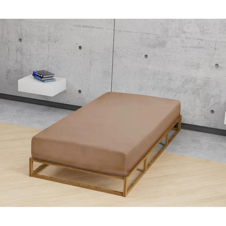 biberna Feinjersey-Spannbetttuch 0077144, macchiato, 1x 180x200 cm - 200x200 cm – Bild 3