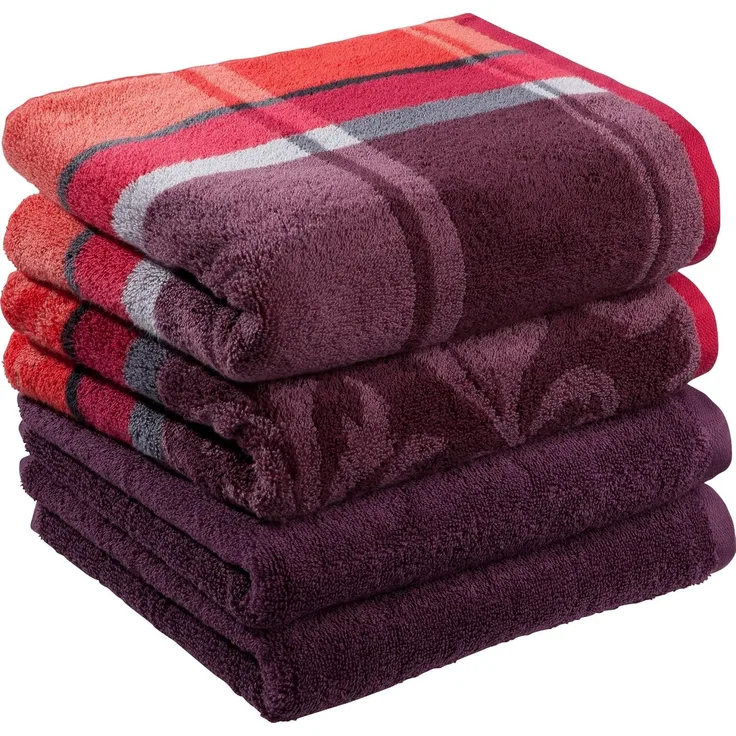 Erwin Müller Handtuch Handtuch "Ludwigsburg" 4er-Pack, Frottier (4-St), Walk-Frottier Uni