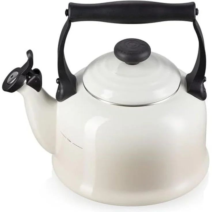Le Creuset Wasserkessel Tradition Meringue - Creme/Beige – Bild 1