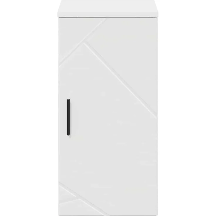 vidaXL Badezimmerschrank Wandmontiert Hochglanz Weiß 30 x 31,5 x 61 cm 883348 – Bild 5