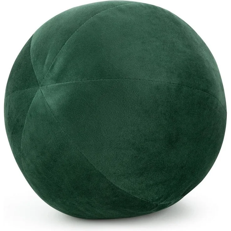 Eurofirany Dekokissen Kugelkissen Kugelformiges Kissen Ball Samt Velvet, besonders weich, dekorativ und designvoll 24 cm