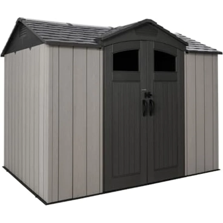 Lifetime Ohio | Kunststoff Gerätehaus mit Boden | Grau | 3x2 m – Bild 1