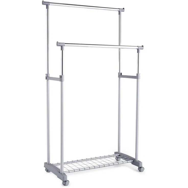 Zeller 17151 Rollkleiderständer, 2-teilig / 83 x 43 x 93.5-170 – Bild 1