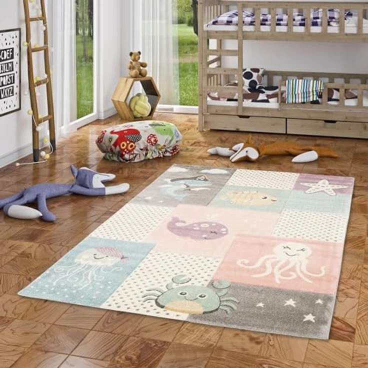 Pergamon Kinderteppich Kinder Teppich Maui Kids Unterwasserwelt, Rechteckig, Höhe: 13 mm – Bild 2