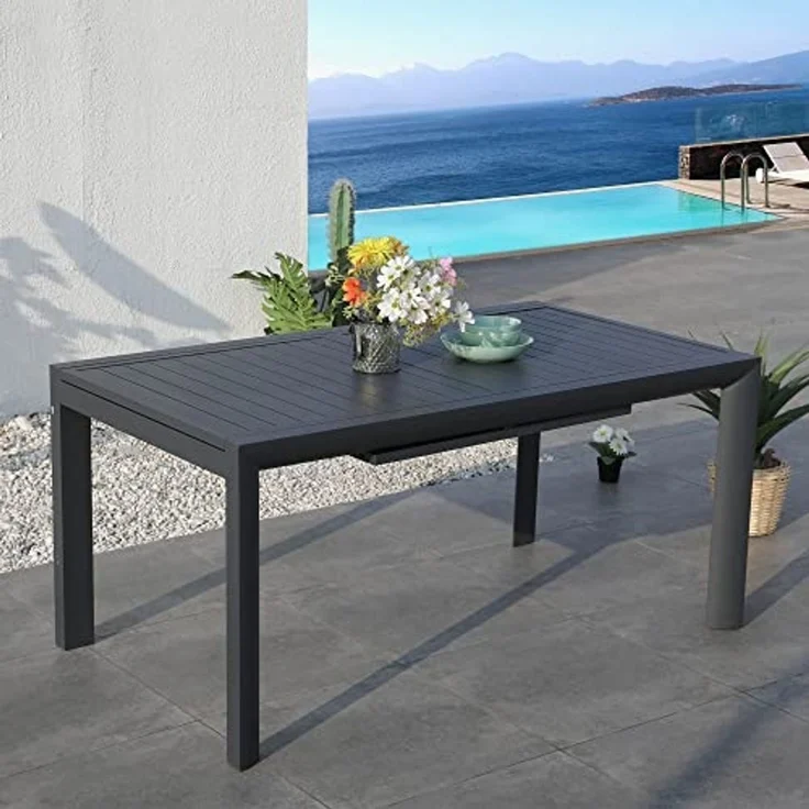 RED DECO gartentisch, Aluminium, grau, one Size – Bild 4