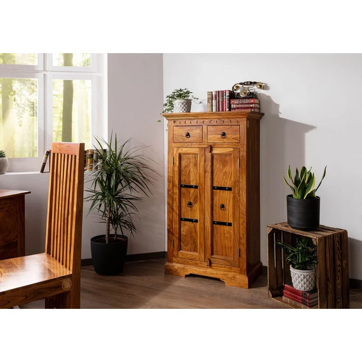 Schrank Akazie 72x38x132 honig lackiert OXFORD #0525 – Bild 9