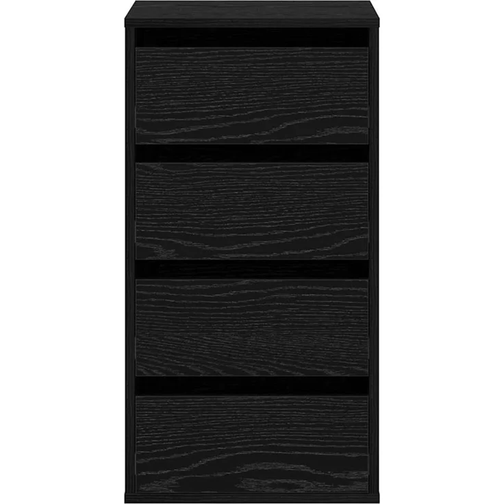 vidaXL Schubladenschrank Schwarz 40 x 41 x 76 cm Holzwerkstoff 868912 – Bild 7