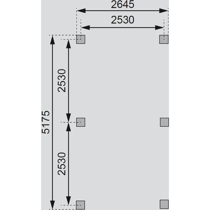 Pavillon Bergen 2 - 265x518 cm CLASSIC kdi von Karibu – Bild 4
