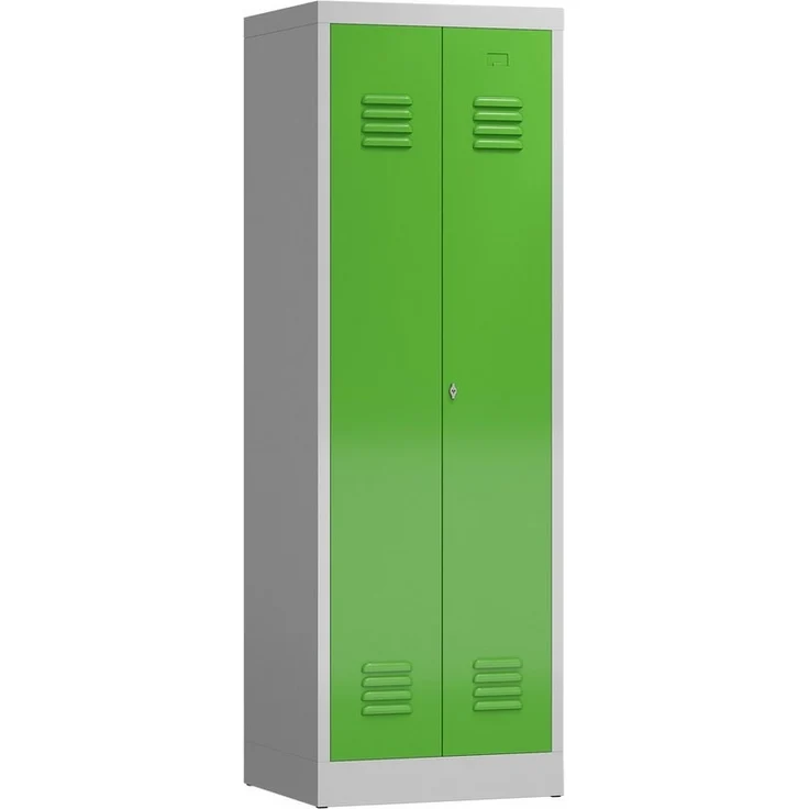 Steelboxx Spind Spind Spindschrank 2 Abteile mittig schließend 180x60x50mm (1-St) Komplett verschweißt und montiert, keine Montage erforderlich – Bild 1