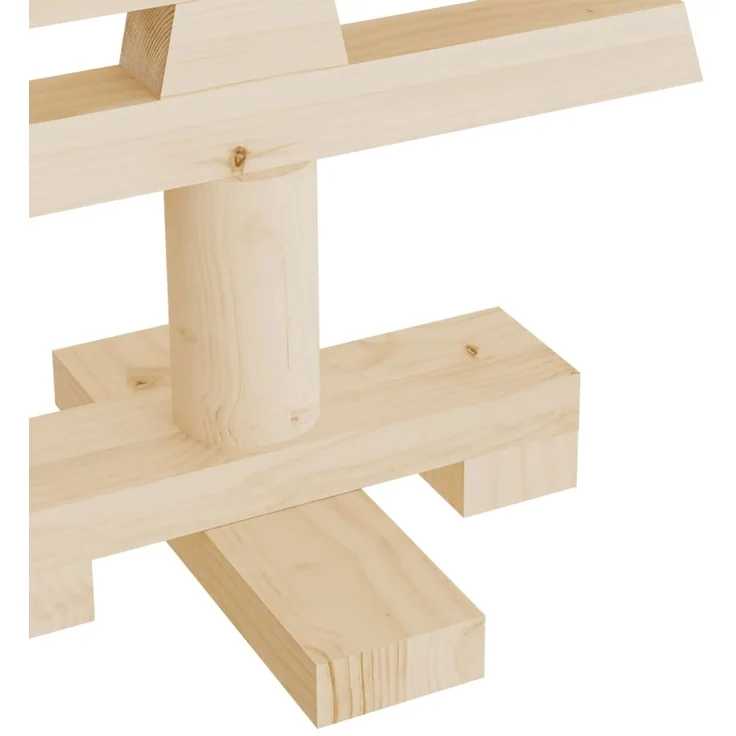 vidaXL Weihnachtsbaum Holz zum Schmücken 60 cm Massivholz Kiefer 357993 – Bild 7