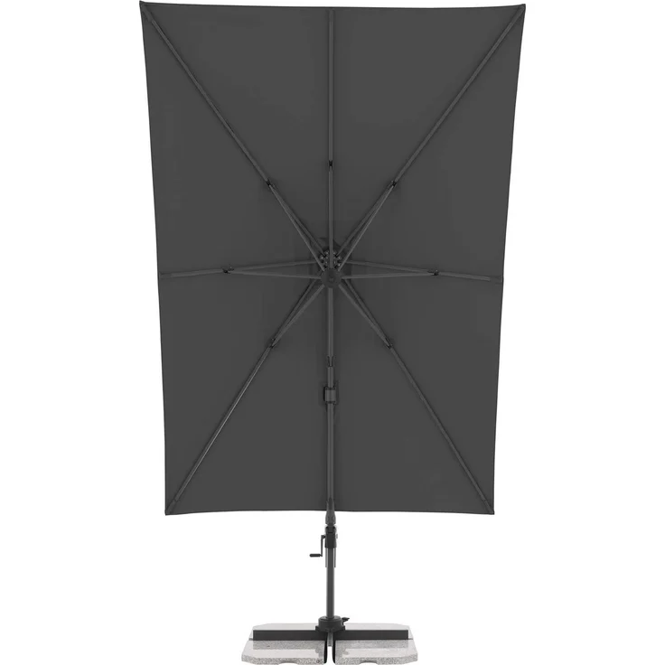 Doppler Sonnenschirm / Ampelschirm "Active Pendel Green Edition 310 x 210", inkl. Schutzhülle und Standkreuz, anthrazit, 310 x 210 cm – Bild 5