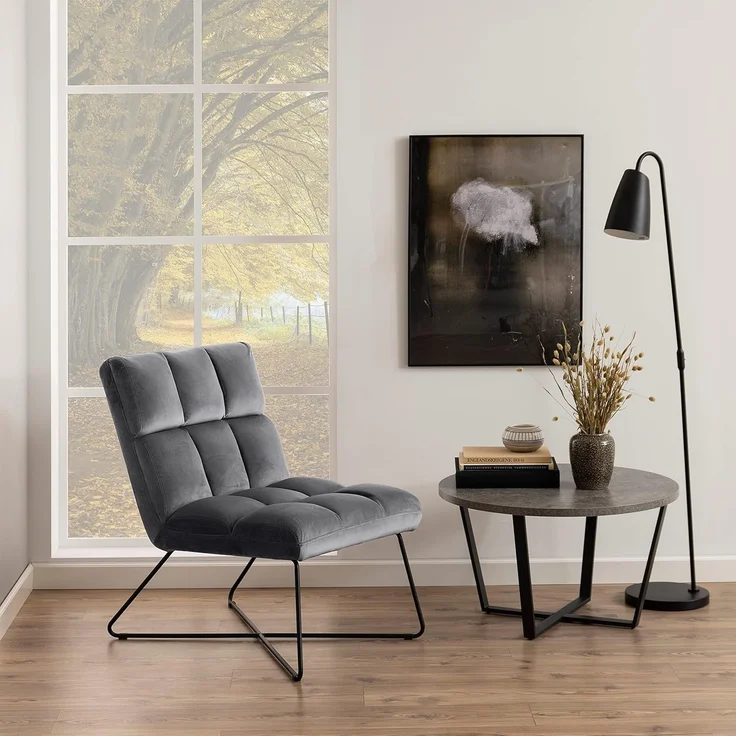 Loungesessel ALBA, dark grey – Bild 2