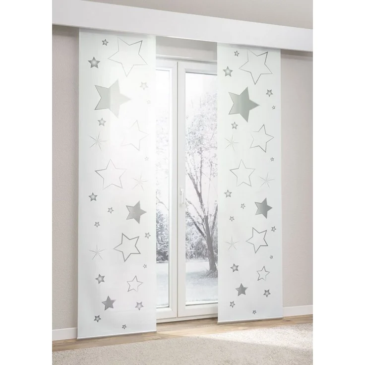 LYSEL® Schiebegardine Sternenspiel (1 St), halbtransparent, HxB 245x60cm – Bild 3