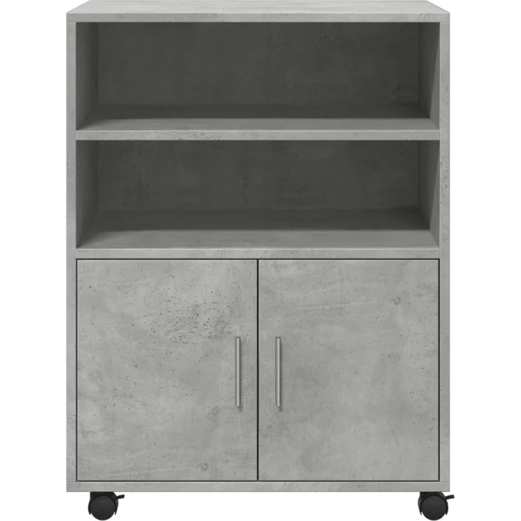 vidaXL Rollschrank Betongrau 60x48x81 cm Holzwerkstoff 853167 – Bild 3