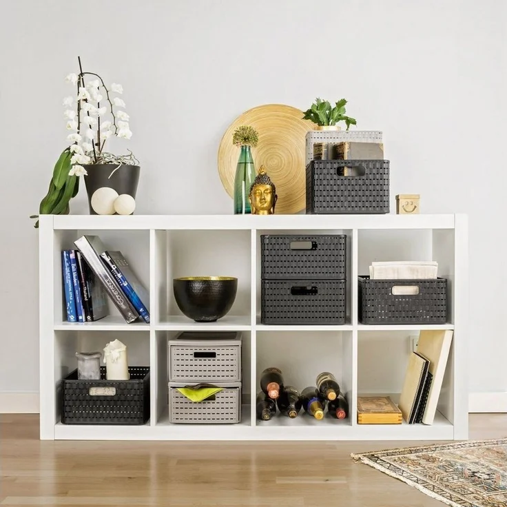 Rotho Korb Country 11 l cappuccino Kunststoffkorb Aufbewahrungskorb Körbchen – Bild 1