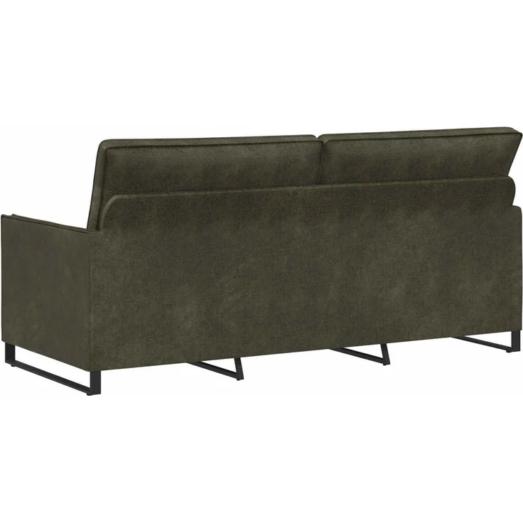 vidaXL 3-Sitzer Sofa Olivegrün 190 x 81 x 82 cm Kunstwildleder 42041002 – Bild 4