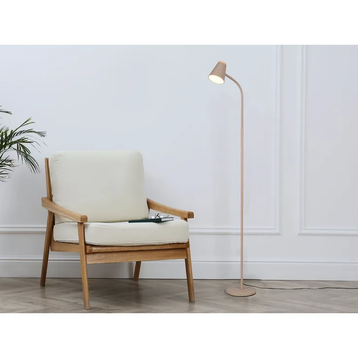 LED Stehlampe PONGO Beige flexibel biegsam, Höhe 145cm