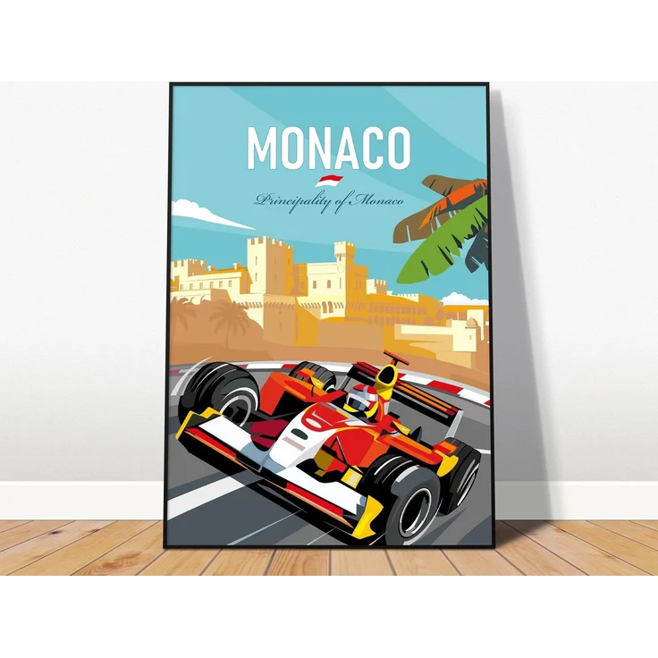 Poster Formel 1 Länder Städte Rennstrecke Rennfahrer Rennwagen · Deko Print ohne Rahmen - I Montreal / 60x90 cm – Bild 2