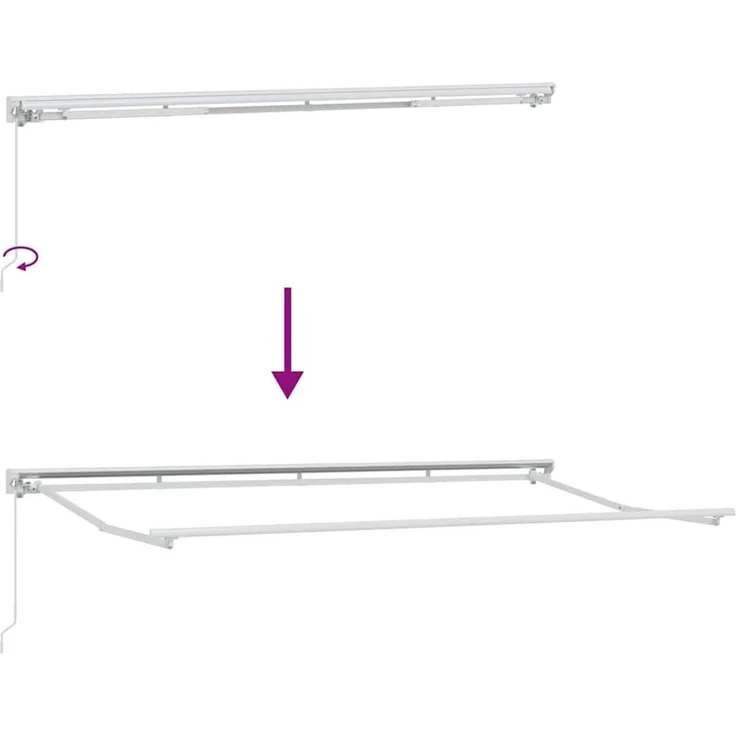 vidaXL Markisenrahmen Mehrfarbig 400 x 200 cm 3329829 – Bild 9