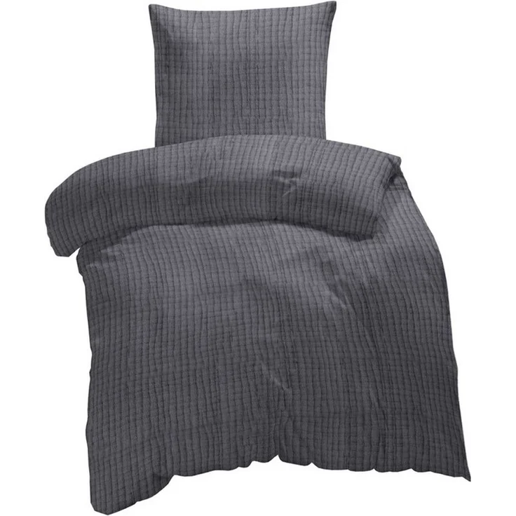 One Home Bettwäsche Musselin Malou, Musselin, 2 teilig, Komfort, weiche Baumwolle für Sommer und Winter geeignet – Bild 2