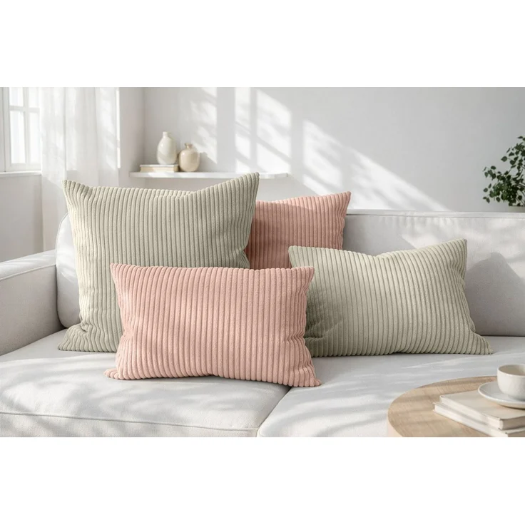 Amilian Dekokissen 4er Set mit Füllung - weiche Sofakissen - 2x 40x40 cm + 2x 35x45 cm, (4 Stück) Kuschelkissen - Couchkissen mit Kissenfüllung - Zierkissen – Bild 5