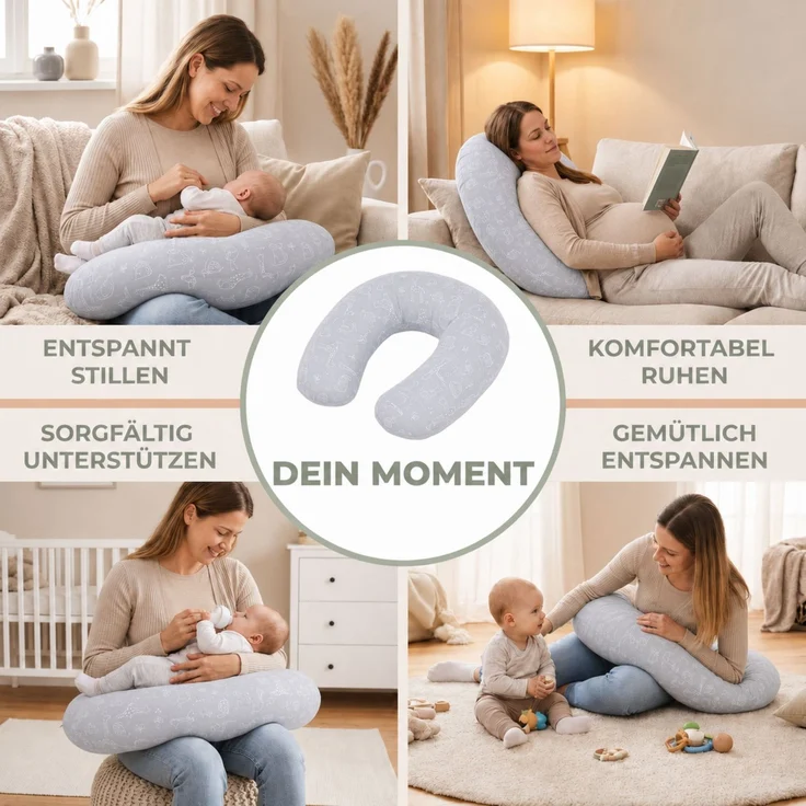 Fillikid Stillkissen Stillkissen EPS Mikroperlen 190 cm Exklusiv – Bild 7