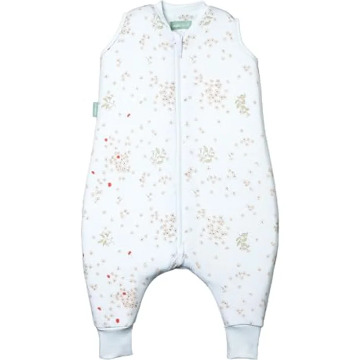 molis&co - Baby Schlafsack mit Füßen -Ideal für Frühling und Herbst - Babyschlafsack mit Beinen 1 tog - 100% Baumwolle (Oeko-TEX 100), Premium Qualität - Poppy (60 cm) – Bild 2