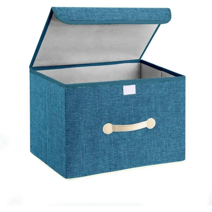 BTTO Aufbewahrungsbox Aufbewahrungsbox mit Deckel,Faltbare Aufbewahrungskiste mit Griff (2 St), 1/2/3 Stück,für Schränke, Kleidung, Bücher, Spielzeug,3-Modelle – Bild 1