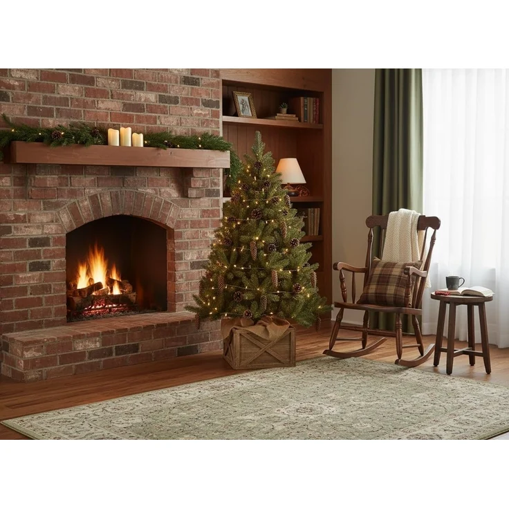 COIL Weihnachtsbaumdecke Weihnachtsbaumabdeckung, Weihnachtsbaumrock, Weihnachtsbaumständer, oval, rechteckig, Durchmesser ab 56 cm – Bild 7