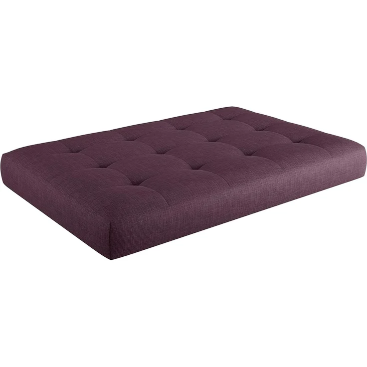 sunnypillow Palettenkissen Kaltschaum Palettenauflage Palettenpolster Palettensofa Sitzkissen Rückenlehne gesteppt Sitzkissen 120 x 60 x 15 cm Purple
