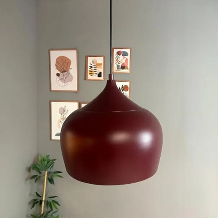 Bamyum Pendelleuchte Bamyum Pendelleuchte Vintage I Kreis I Metall Ø30 cm Lampe, ohne Leuchtmittel – Bild 8
