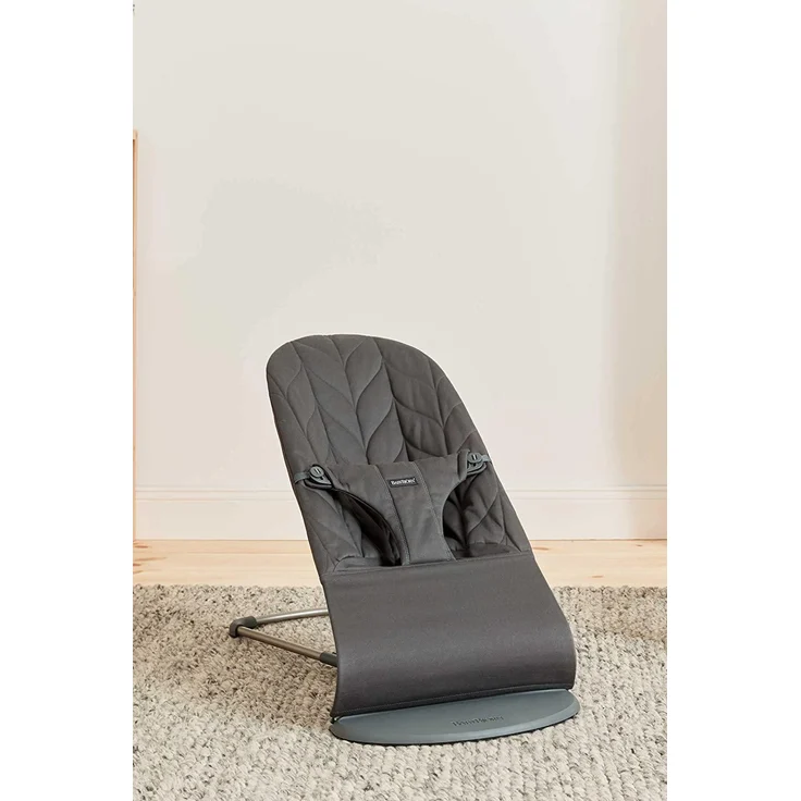 BabyBjörn Bliss Petal Cotton Wippe Anthrazit Grau dunkel – Bild 6
